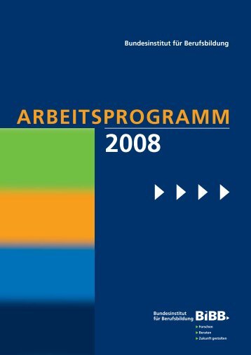 Arbeitsprogramm 2008 - BiBB