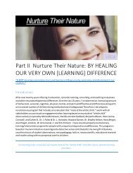 Nurture Their Nature Part 2