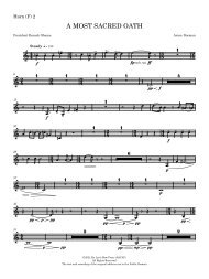 Horn (F) 2 - A MOST SACRED OATH