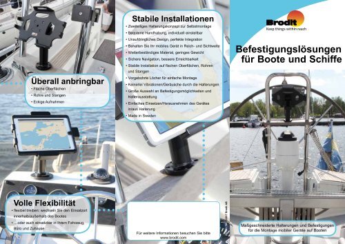 Brodit Befestigungslösungen für Boote und Schiffe