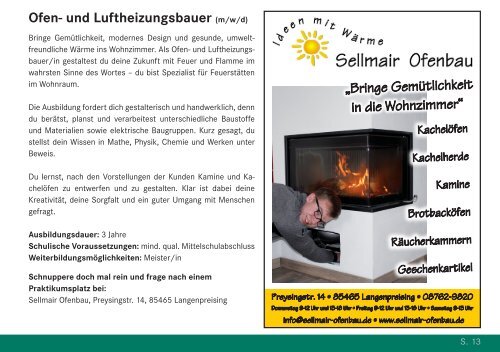 Holzland Report Sonderausgabe Ausbildung Januar 2021