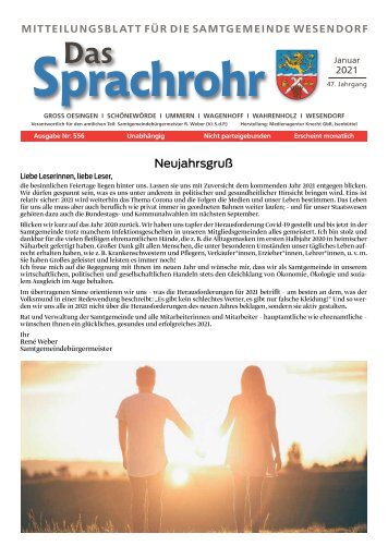 Sprachrohr Wesendorf Januar Ausgabe 2021