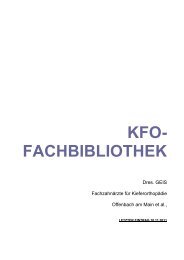 fachbibliothek - Gesellschaft für Kieferorthopädische Zahntechnik eV