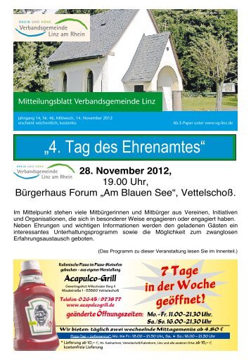 Ausgabe Nr. 46 vom 14.11.2012 - Verbandsgemeindeverwaltung ...
