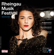 Rheingau Musik Festival - Ouvertüre 2021