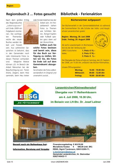 Gemeinde-Info 2/2008 - Lanzenkirchen