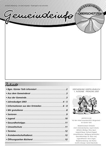 Inhalt - Oberschützen