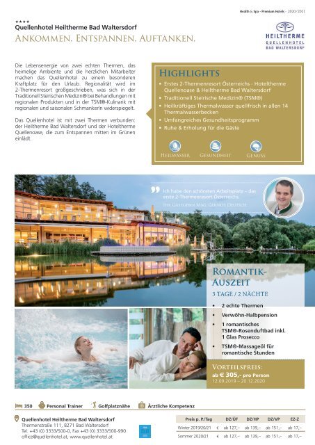 Health&Spa - Premium Hotels 2021/22