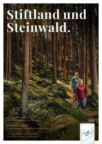 Stiftland Steinwald Imagebroschüre 2021