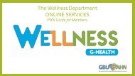 The Wellness Department Guide for PHNS 2020