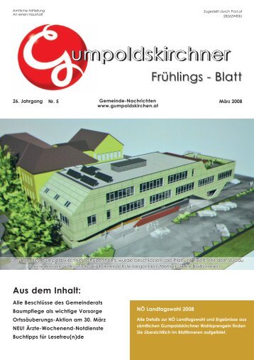Frühjahrsblatt 2008 Teil 1 - Gumpoldskirchen