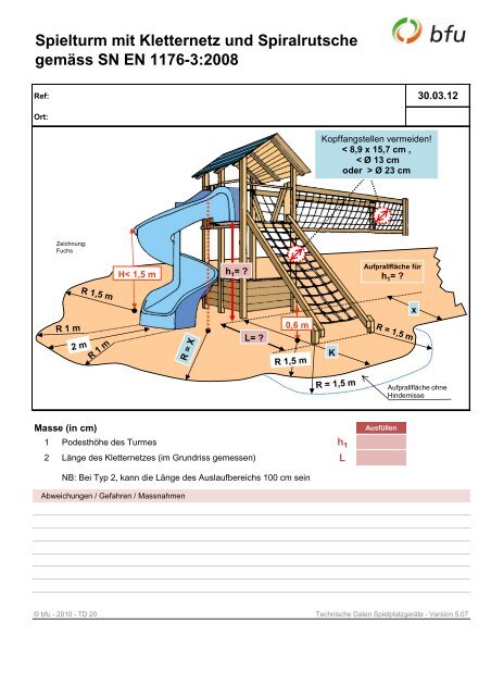 Merkblätter für Spielplatzgeräte MERKBLÄTTER ZUM ... - BfU
