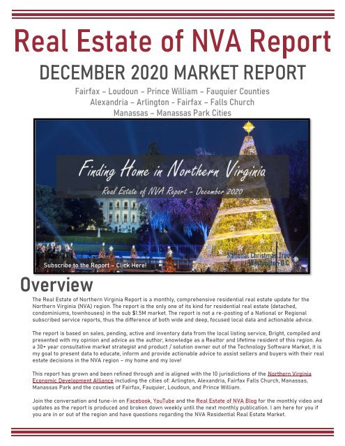 2020-12 -- Real Estate of Northern Virginia Market Report - December 2020 Real Estate Trends - Michele Hudnall