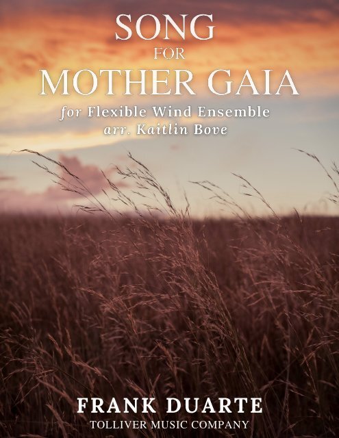 Song for Mother Gaia score