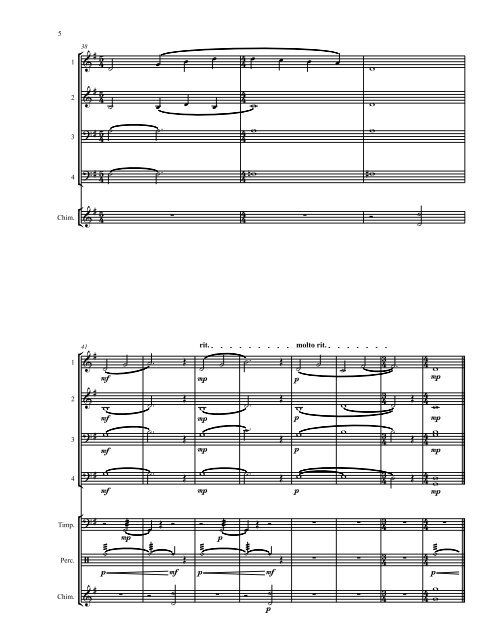 Song for Mother Gaia score