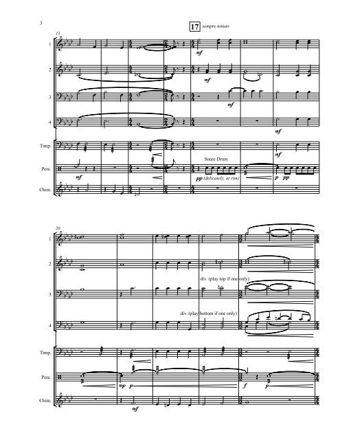 Song for Mother Gaia score