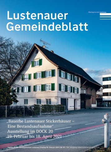 Lustenauer Gemeindeblatt Nr. 7 | Freitag 19. Februar 2021