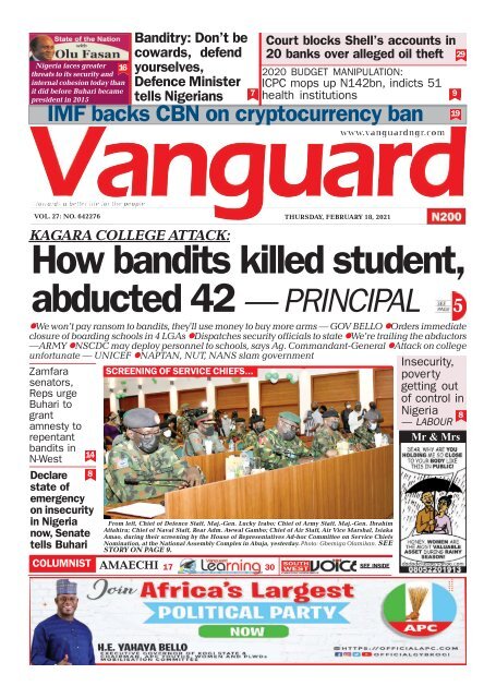 18022021 - How bandits killed student, abducted 42 — PRINCIPAL