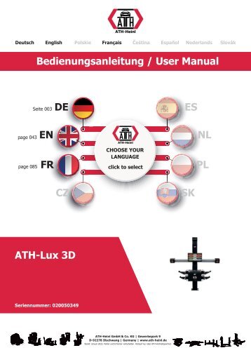 ATH-Heinl Bedienungsanleitung ATH-Lux 3D 
