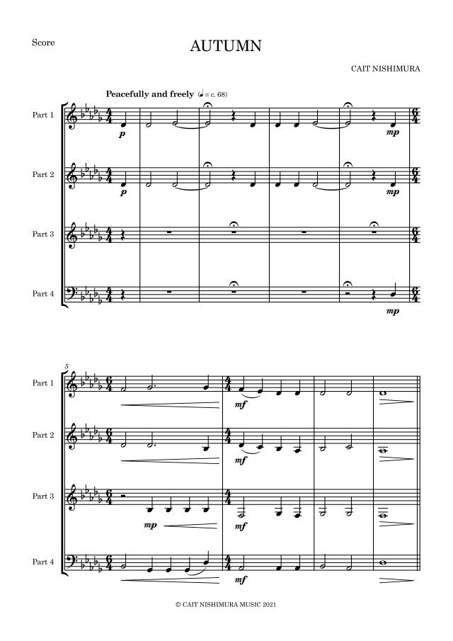Autumn (Flex Version) | Murphy Music Press, LLC