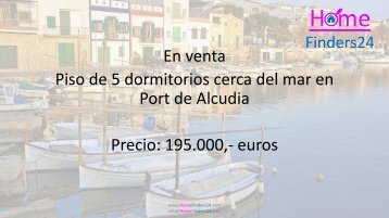 Se vende este apartamento de 5 dormitorios cerca de la playa y el mar en Port de Alcudia. (AP0042)