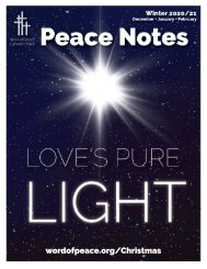 Peace Notes Winter 2020-21