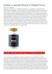 Acheter un stéroïde Winstrol à Villepinte France