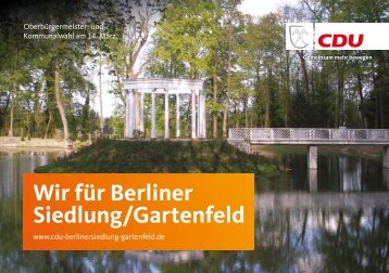 Berliner Siedlung/ Gartenfeld Kommunalwahl 2021