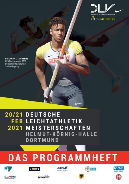 Das Programm zu den 68. Deutschen Leichtathletik-Hallenmeisterschaften in Dortmund