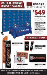 College Signing Display Package