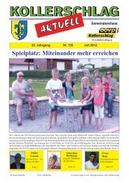 Spielplatz: Miteinander mehr erreichen - Marktgemeinde Kollerschlag