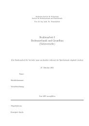 Studienarbeit I Bodenmechanik und Grundbau (Nichtvertiefer) - IBF