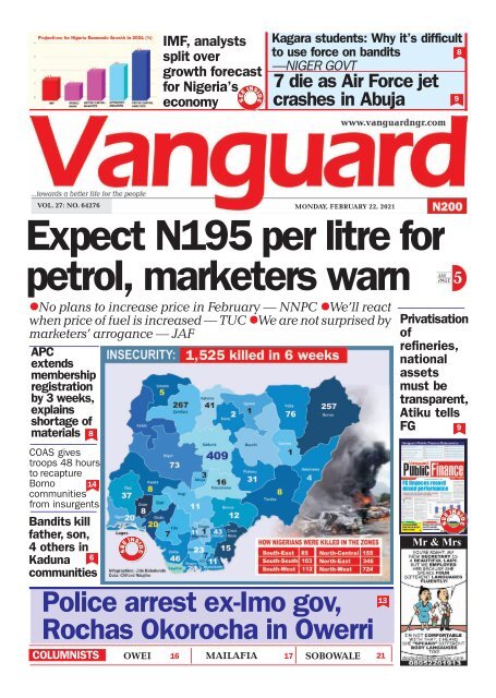 22022021 - Expect N195 per litre for petrol, marketers warn