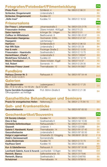 Asthma bronchiale ·Erschöpfungszuständen und ... - Bad Füssing