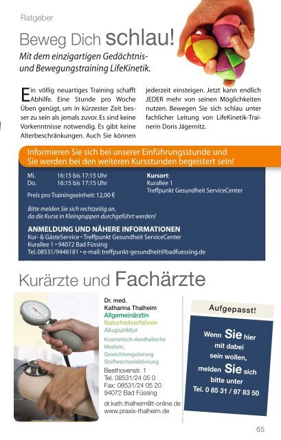 Asthma bronchiale ·Erschöpfungszuständen und ... - Bad Füssing