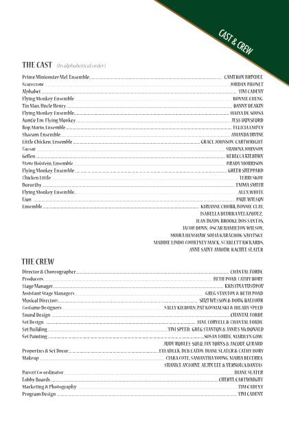 WOZ FINAL PROGRAM