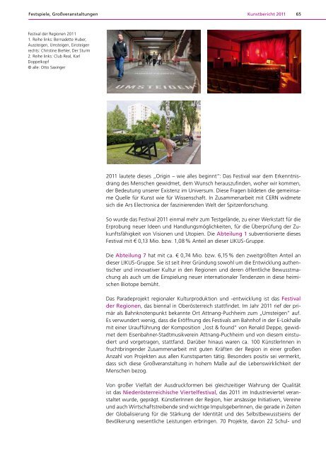 Kunstbericht 2011 - Bundesministerium für Unterricht, Kunst und Kultur