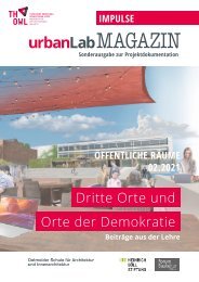 urbanLab Magazin IMPULSE 02/2021 - Dritte Orte und Orte der Demokratie