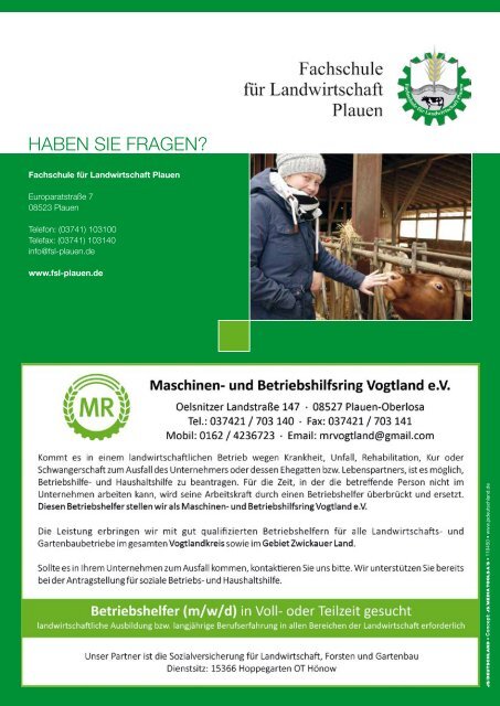 Fachschule für Landwirtschaft Plauen