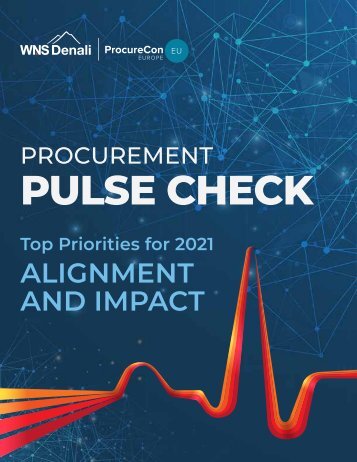 Procurement Pulse Check: Top Priorities for 2021 - Alignment and Impact