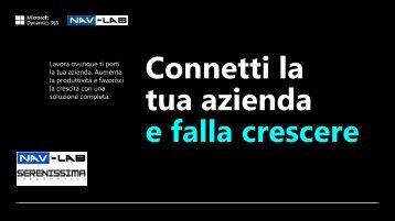 Connetti la tua azienda e falla crescere - Serenissima Informatica