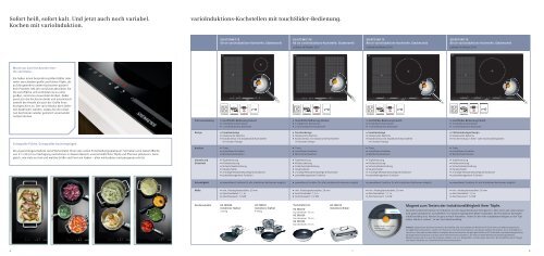 Mehr Spielraum beim Kochen: die neue varioInduktion ... - Siemens