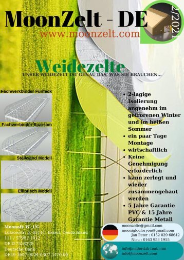 DE weidezelt catalog