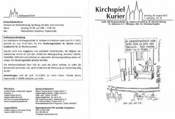 Kirchspiel Kurier - bienenjahr.de