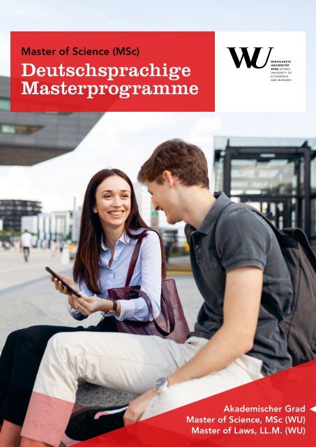 Deutschsprachige Masterprogramme der WU Wien