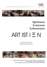 Spielraum Lernraum Lebensraum - Kulturinitiative ...