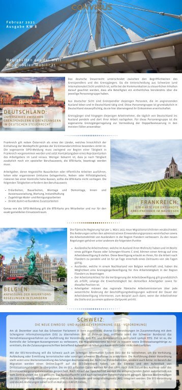 CONVINUS Global Mobility Alert KW 8