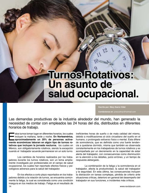 Edición 1. Abril 2017. Revista Verde & Segura Manufactura