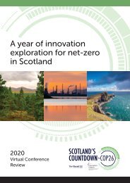 A year of innovation exploration for net-zero in Scotland