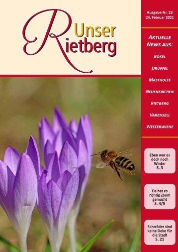 Unser Rietberg Ausgabe 23 vom 24. Februar 2021